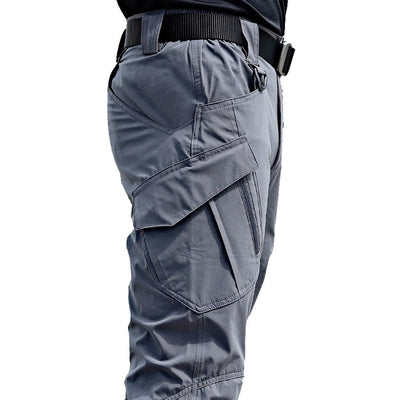Pantalon cargo homme : pantalon imperméable avec poche militaire